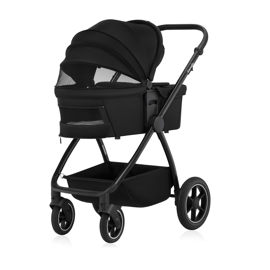 Lionelo - Kombivogn 2-i-1 MERIL Black Onyx