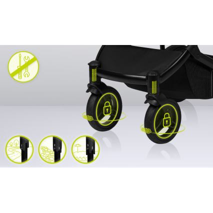Lionelo - Kombivogn 3-i-1 MARI TOUR Black Onyx