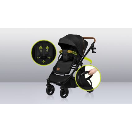 Lionelo - Kombivogn 3-i-1 MARI TOUR Black Onyx