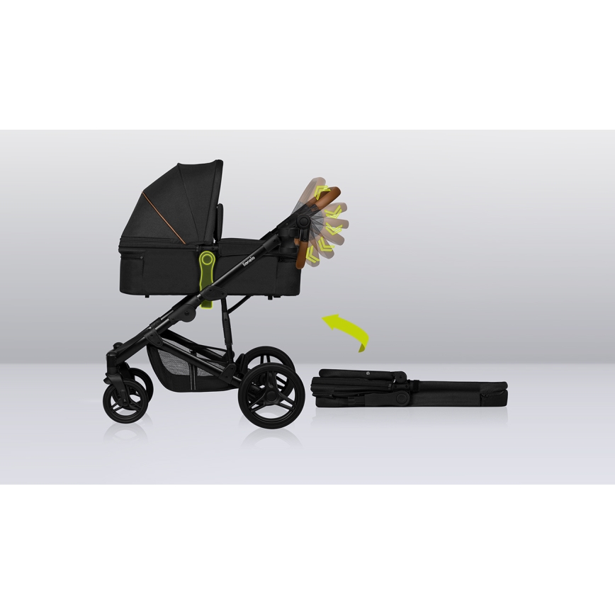 Lionelo - Kombivogn 3-i-1 MARI TOUR Black Onyx