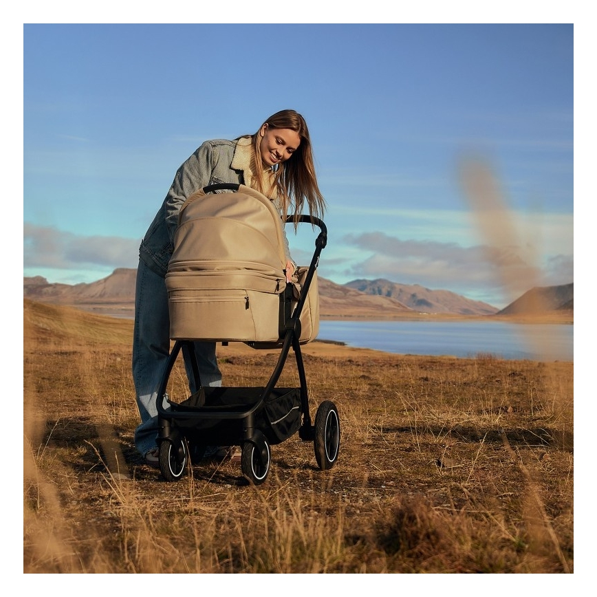 Lionelo - Kombivogn 3-i-1 MERIL Beige Sand