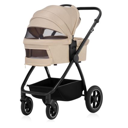 Lionelo - Kombivogn 3-i-1 MERIL Beige Sand