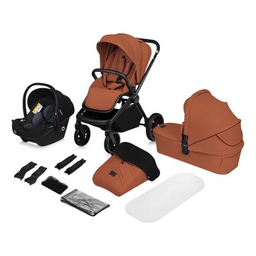 Lionelo - Kombivogn 3-i-1 MIKA PLUS Brun Rust