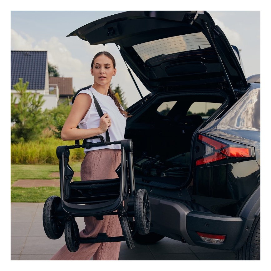 Lionelo - Kombivogn 3-i-1 MIKA PLUS Brun Rust