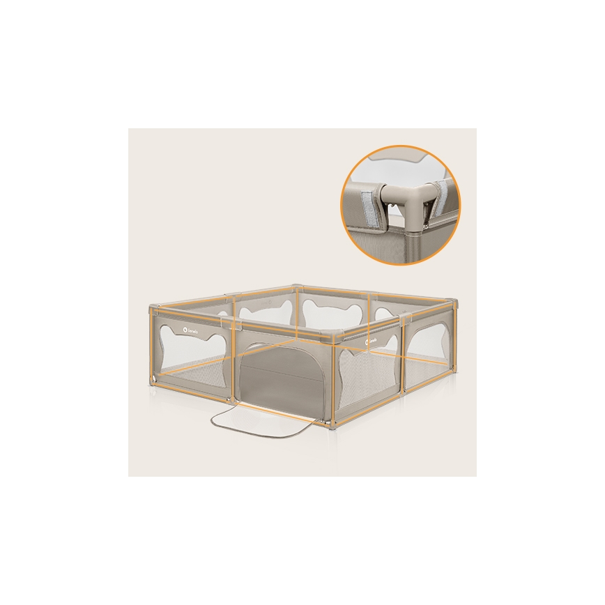 Lionelo - Kravlegård WILLOW XL beige