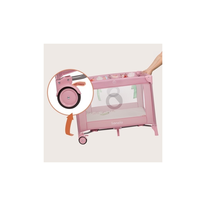 Lionelo - Legeindhegning MILLE PLUS Pink