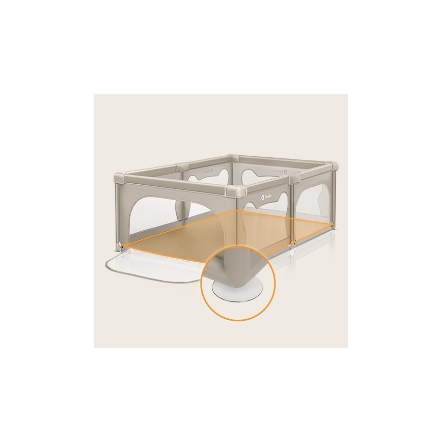 Lionelo - Legeindhegning WILLOW beige