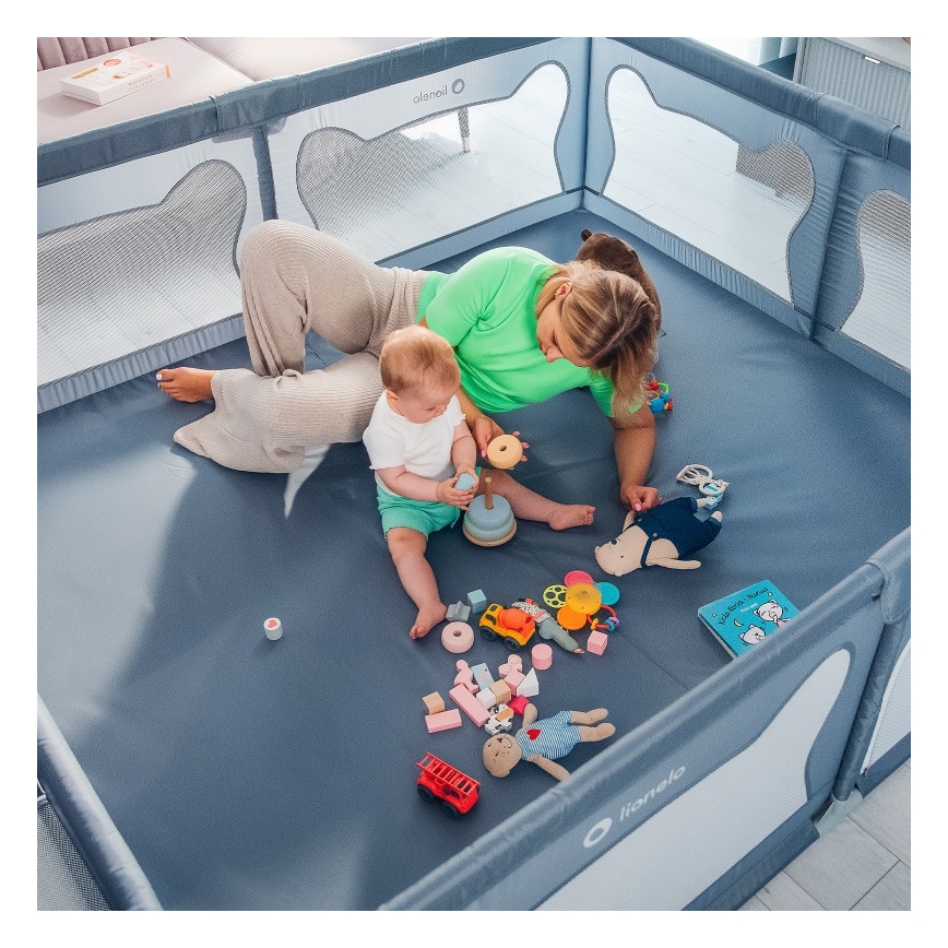 Lionelo - Legeindhegning WILLOW XL grå