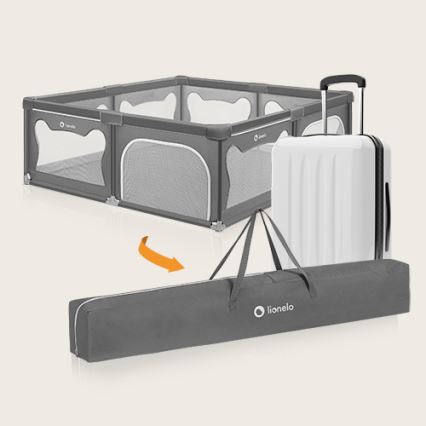 Lionelo - Legeindhegning WILLOW XL grå
