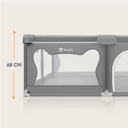 Lionelo - Legeindhegning WILLOW XL grå