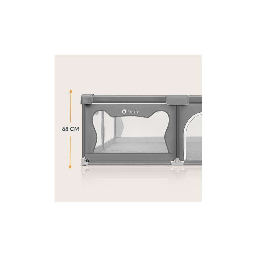 Lionelo - Legeindhegning WILLOW XL grå