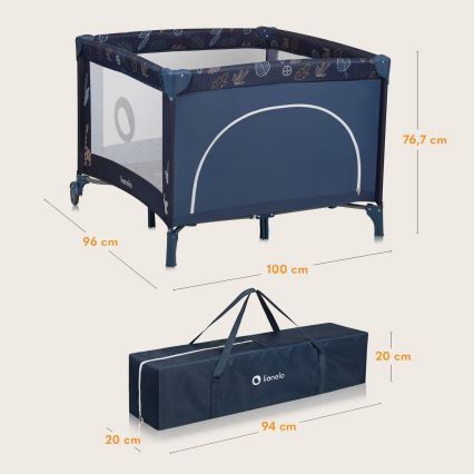 Lionelo - Legeplads BONNIE Blue Navy