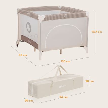 Lionelo - Legetelt BONNIE Beige Sand