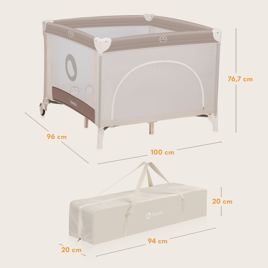 Lionelo - Legetelt BONNIE Beige Sand