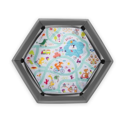 Lionelo - Legetelt ROEL Grå Multicolor