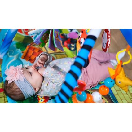 Lionelo - Legetæppe til børn med legehus AGNES PLUS