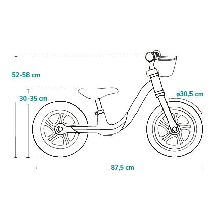 Lionelo - Løbecykel ALEX PLUS grøn