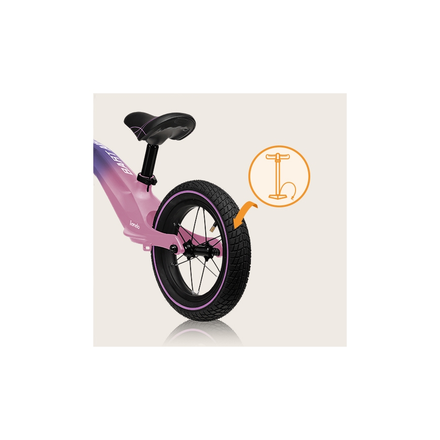 Lionelo - Løbecykel BART AIR lilla/lyserød
