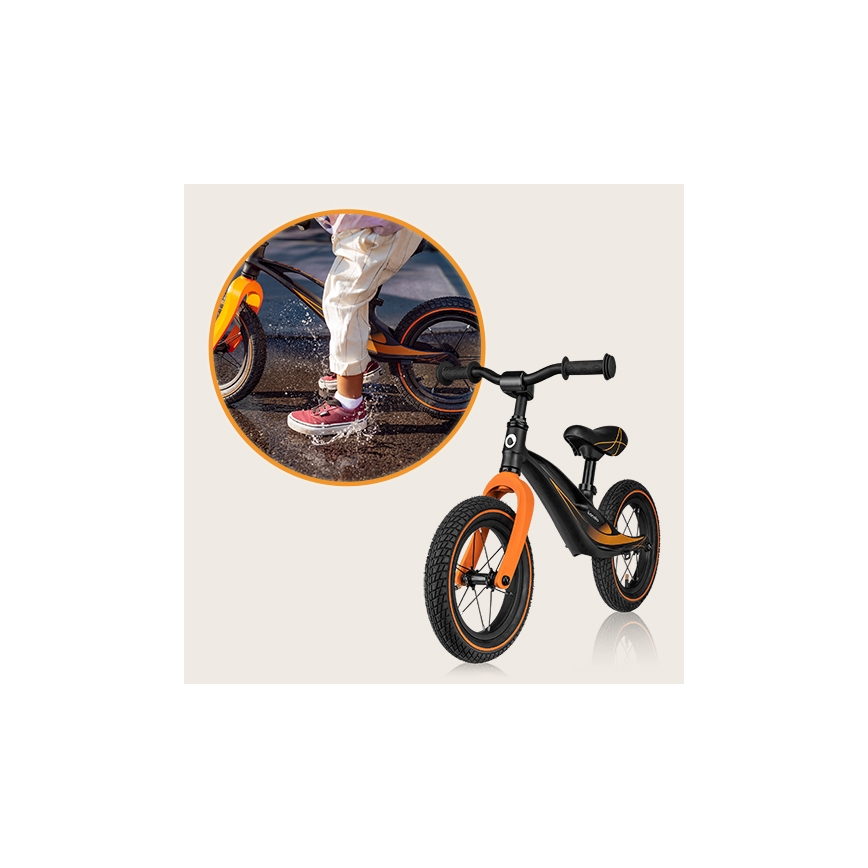 Lionelo - Løbecykel BART AIR sort/orange