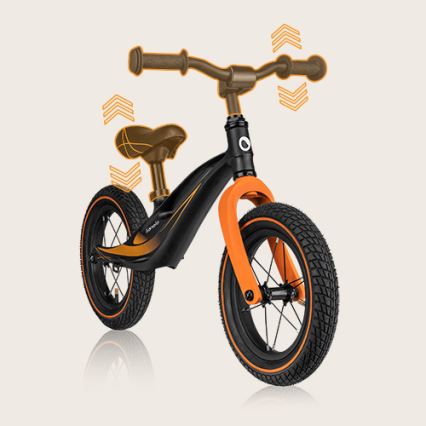 Lionelo - Løbecykel BART AIR sort/orange
