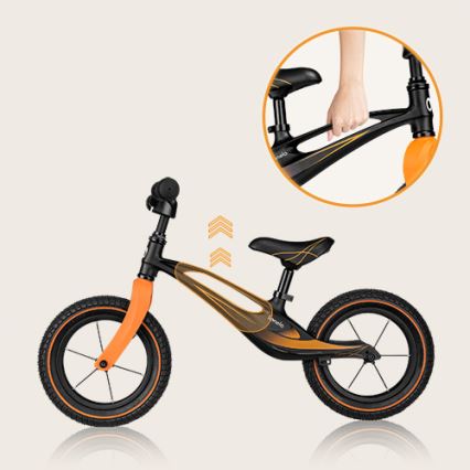 Lionelo - Løbecykel BART AIR sort/orange
