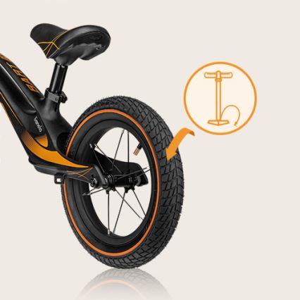 Lionelo - Løbecykel BART AIR sort/orange