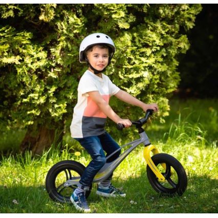 Lionelo - Løbecykel BART TOUR grå/gul