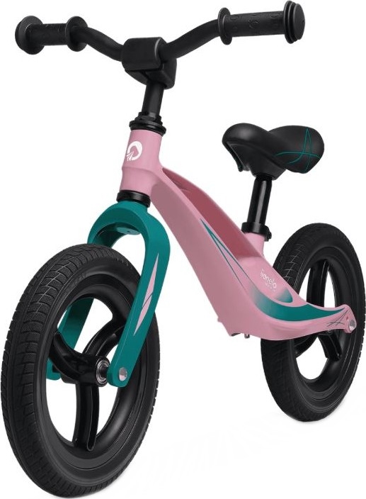 Lionelo - Løbecykel BART TOUR lyserød/grøn
