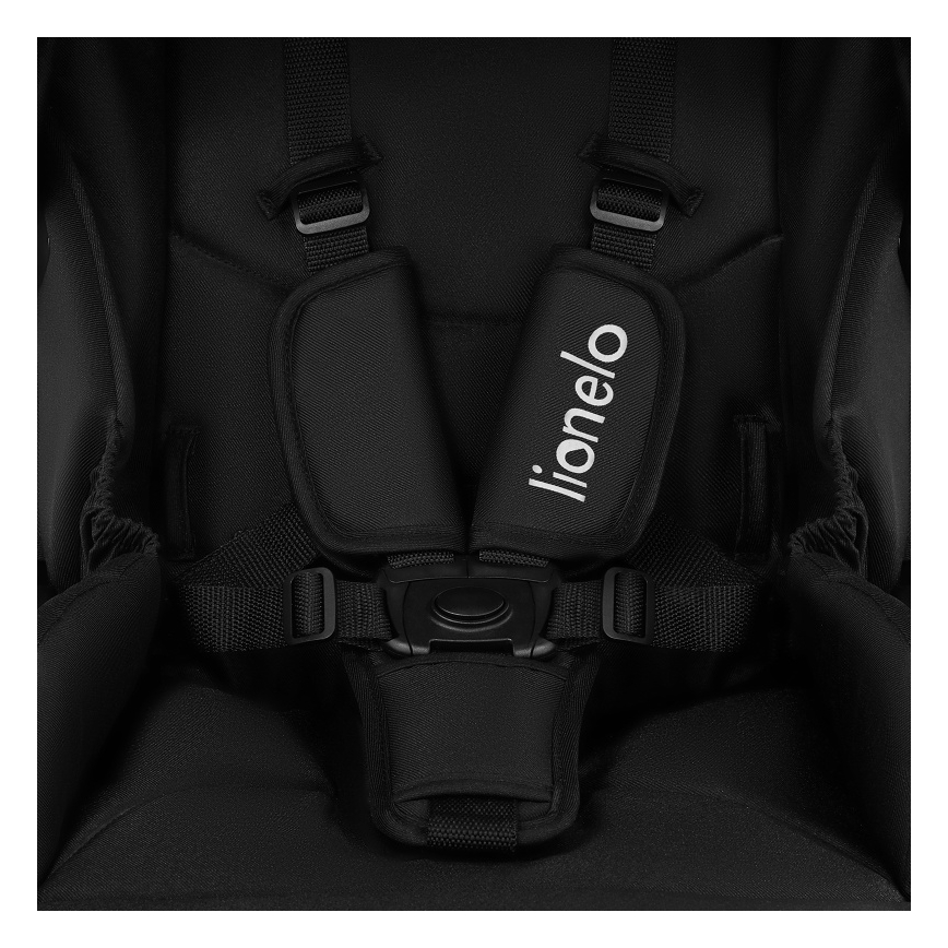 Lionelo - MERIL 3-i-1 kombineret klapvogn Black Onyx