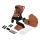 Lionelo - MIKA PLUS 2-i-1 barnevogn Brown Rust