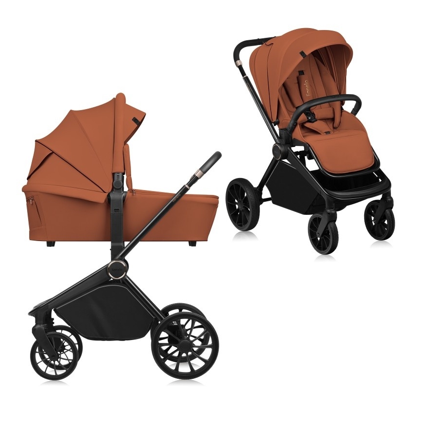 Lionelo - MIKA PLUS 2-i-1 barnevogn Brown Rust