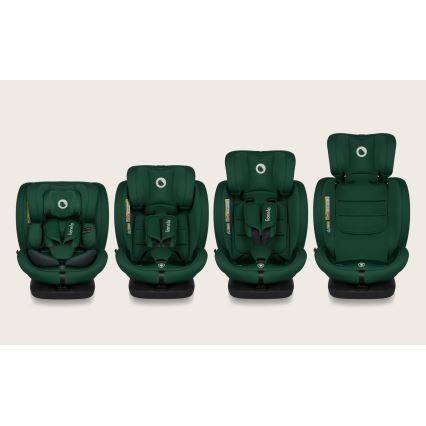 Lionelo - Omdrejelig bilstol med base BASTIAAN i-Size 40-150 cm Green Forest