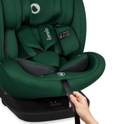 Lionelo - Omdrejelig bilstol med base BASTIAAN i-Size 40-150 cm Green Forest