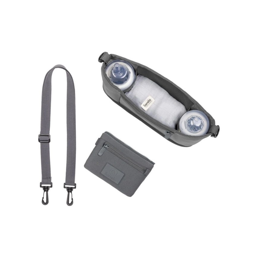 Lionelo - Organizer til klapvogn LITTLE CUBE Grey Stone