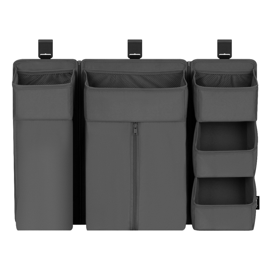 Lionelo - Organizer til tremmeseng 3-i-1 SIDEPOCKET Grå