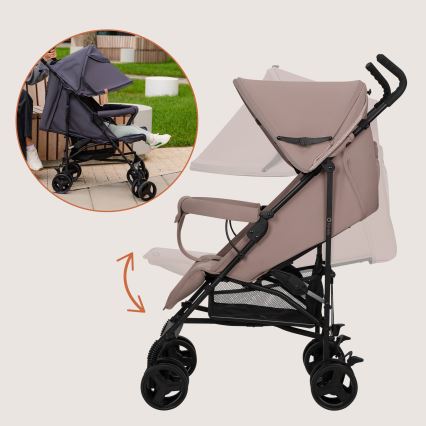 Lionelo - Paraplyklapvogn ELIA Beige Taupe