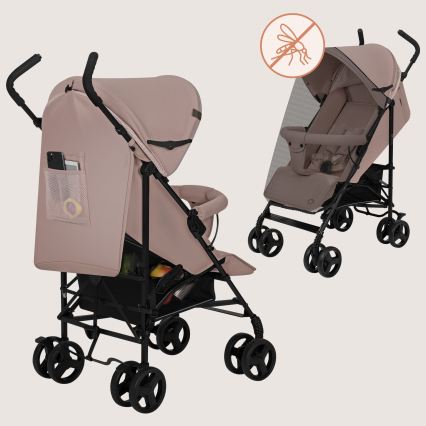 Lionelo - Paraplyklapvogn ELIA Beige Taupe
