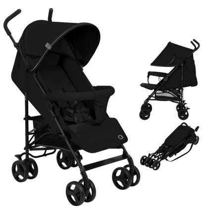 Lionelo - Paraplyklapvogn ELIA Sort Onyx