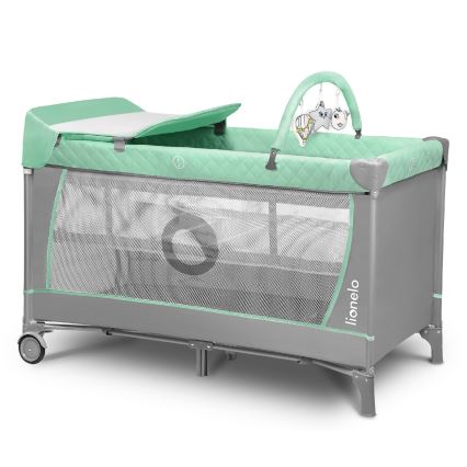 Lionelo - Rejse-seng FLOWER Turquoise