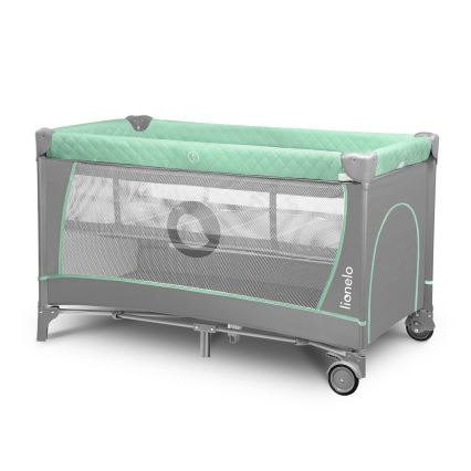 Lionelo - Rejse-seng FLOWER Turquoise