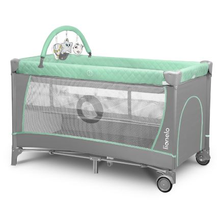 Lionelo - Rejse-seng FLOWER Turquoise