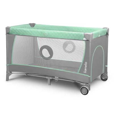 Lionelo - Rejse-seng FLOWER Turquoise