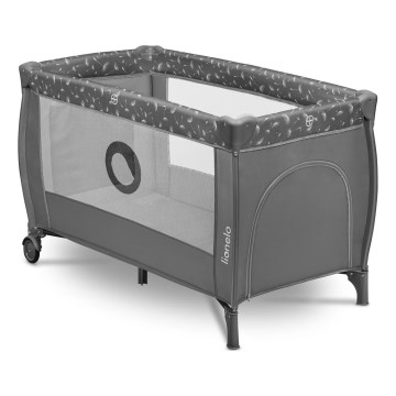 Lionelo - Rejse seng STEFI PLUS Grey White