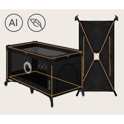 Lionelo - Rejsebarneseng STEFI Black Carbon