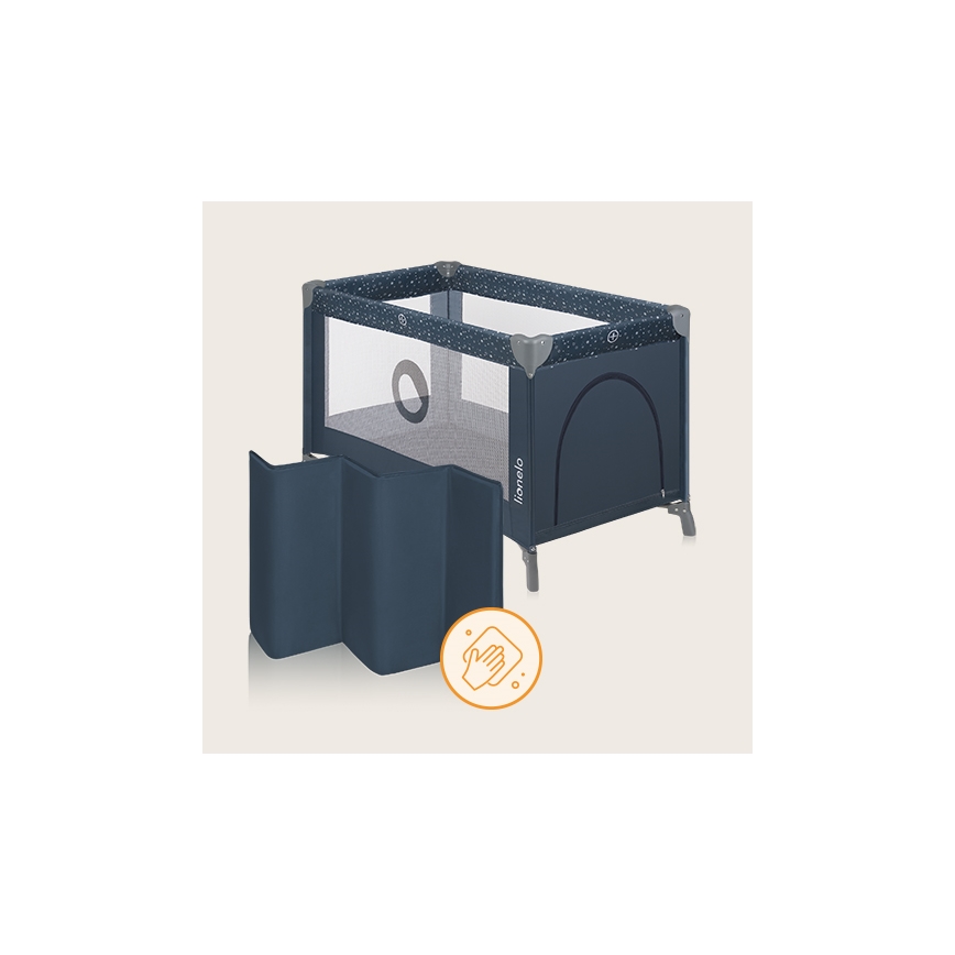 Lionelo - Rejsebarneseng STEFI Blue Grey