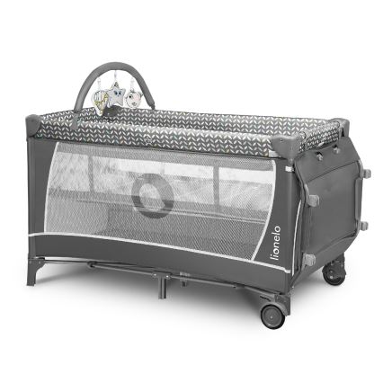 Lionelo - Rejsemadras FLOWER Grey Scandi