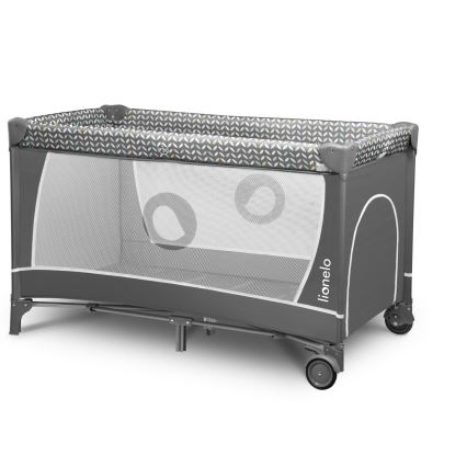Lionelo - Rejsemadras FLOWER Grey Scandi