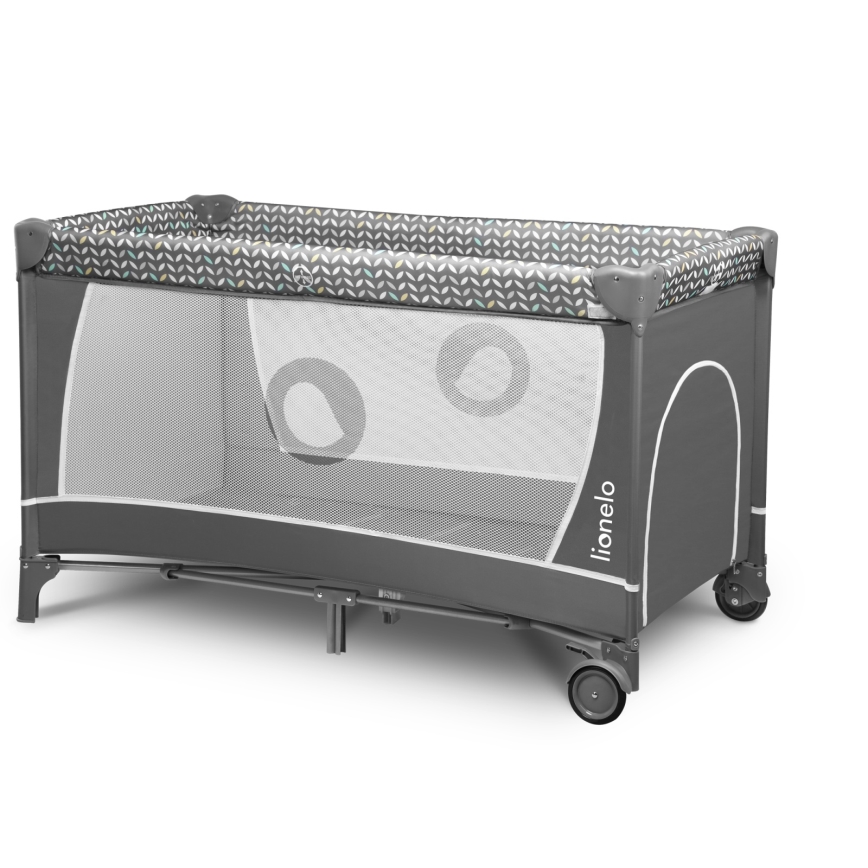 Lionelo - Rejsemadras FLOWER Grey Scandi