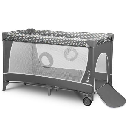 Lionelo - Rejsemadras FLOWER Grey Scandi