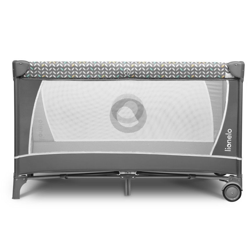 Lionelo - Rejsemadras FLOWER Grey Scandi